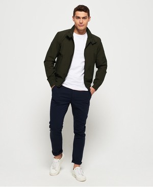 Superdry Montauk Harrington Férfi Kabát Khaki | JSWRC4951